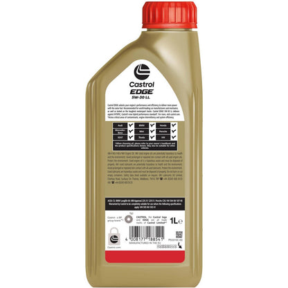 Olio Motore Castrol Edge 5W-30 LL 5 Litri (4L + 1L)